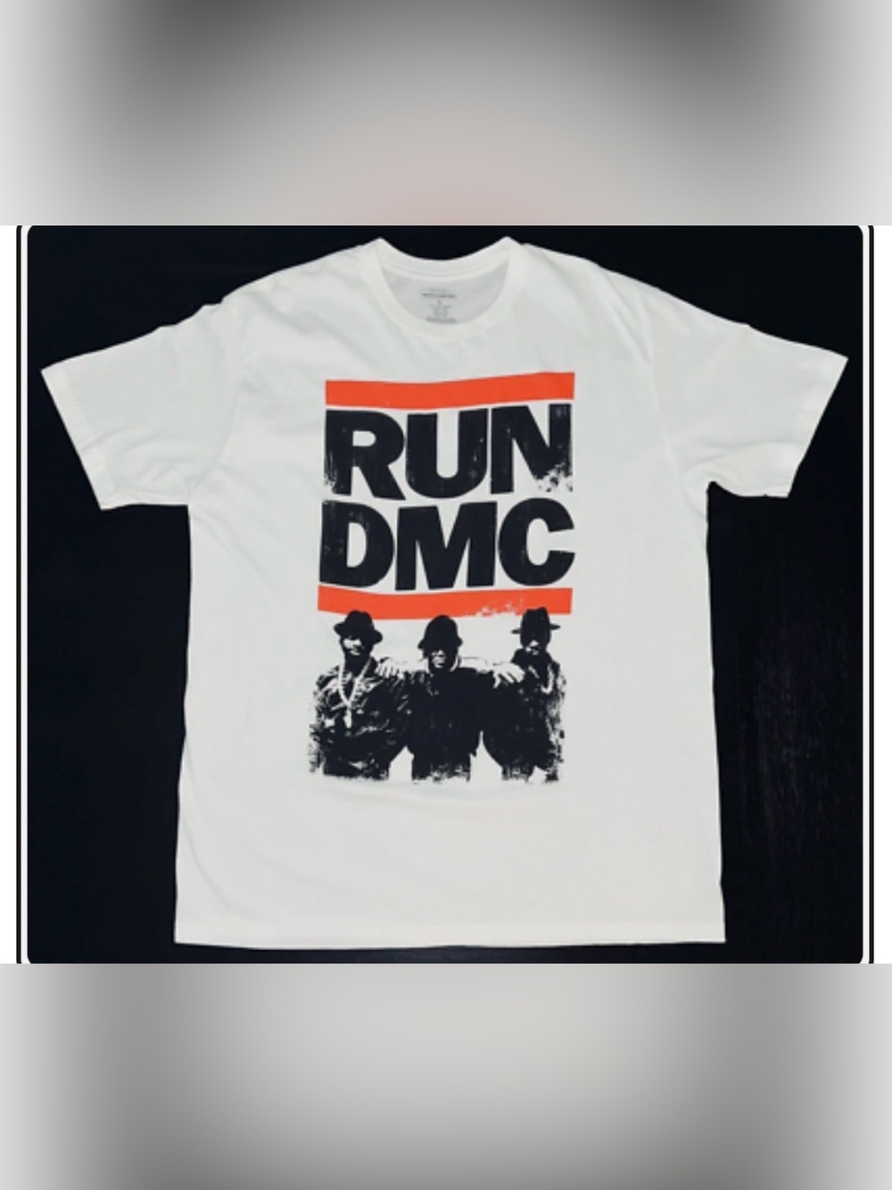 Run DMC Graphic Tee - White with Black & Red Print
